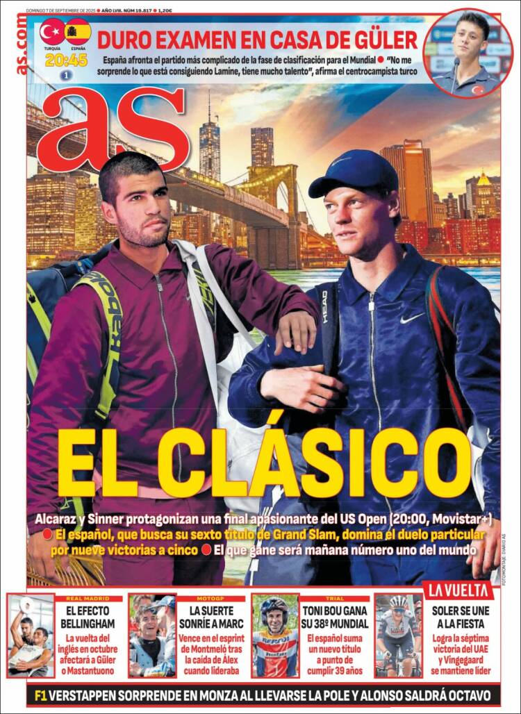 Portadas Deportivas Domingo 7/9/2025 Portadas Deportivas Domingo 7/9/2025