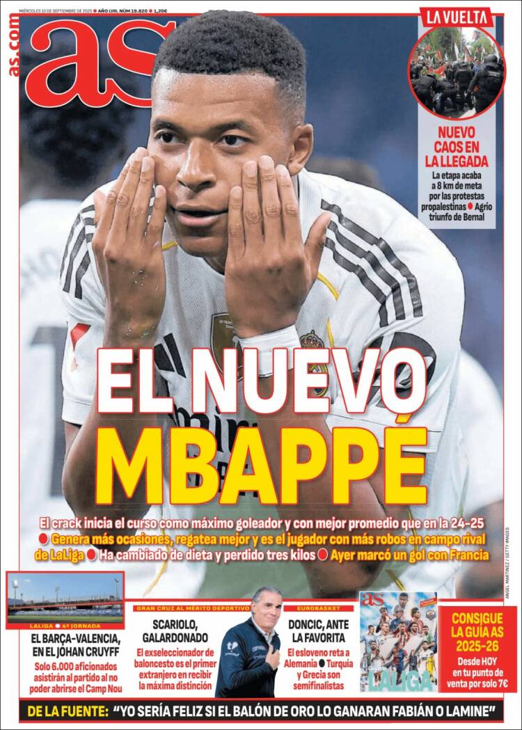 Portadas Deportivas Miércoles 10/9/2025 Portadas Deportivas Miércoles 10/9/2025