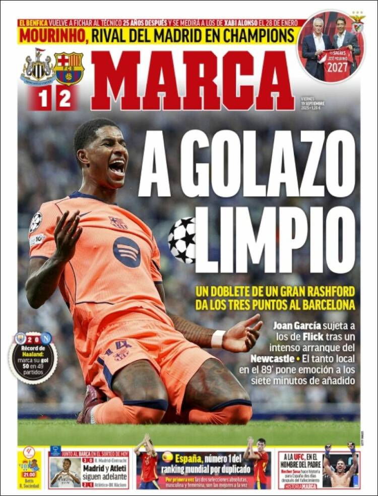 Portadas Deportivas Viernes 19/9/2025 Portadas Deportivas Viernes 19/9/2025