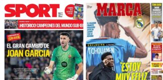 Portadas Deportivas Jueves 11/9/2025 | Marca, As, Sport, Mundo Deportivo Portadas Deportivas Jueves 11/9/2025