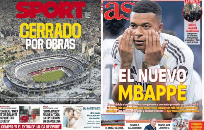 Portadas Deportivas Miércoles 10/9/2025 Portadas Deportivas Miércoles 10/9/2025