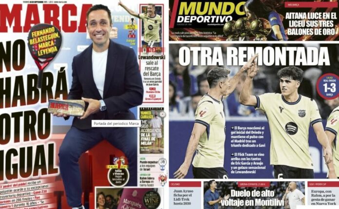 Portadas Deportivas Viernes 26/9/2025 Portadas Deportivas Viernes 26/9/2025