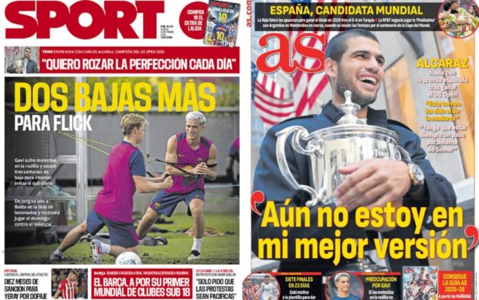 Portadas Deportivas Martes 9/9/2025 Portadas Deportivas Martes 9/9/2025