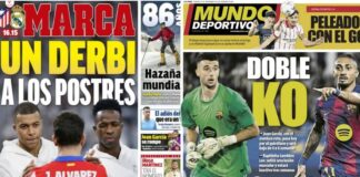Portadas Deportivas Sábado 27/9/2025 | Marca, As, Sport, Mundo Deportivo Portadas Deportivas Sábado 27/9/2025