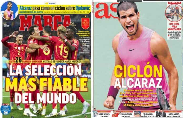 Portadas Deportivas Sábado 6/9/2025 Portadas Deportivas Sábado 6/9/2025