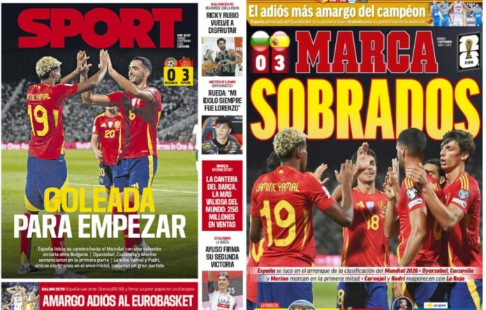 Portadas Deportivas Viernes 5/9/2025 Portadas Deportivas Viernes 5/9/2025