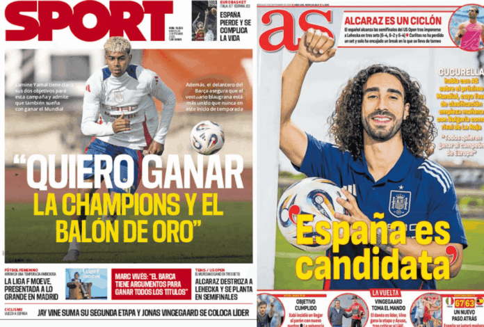 Portadas Deportivas Miércoles 3/9/2025
