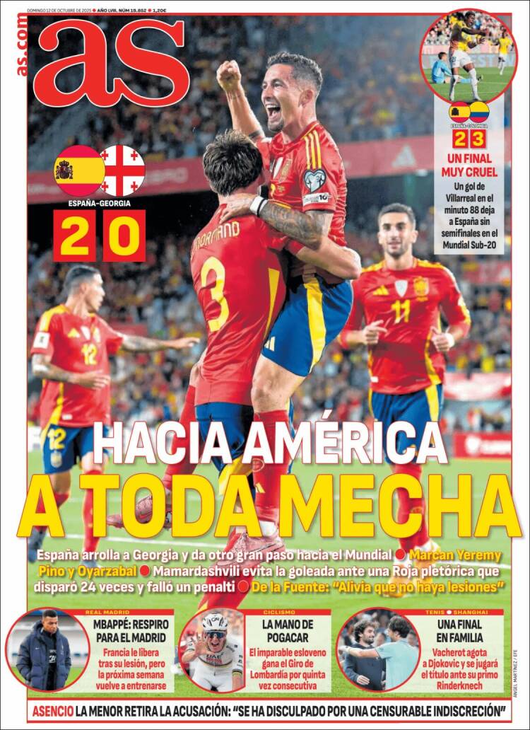 Portadas Deportivas Viernes 10/10/2025 Portadas Deportivas Viernes 10/10/2025