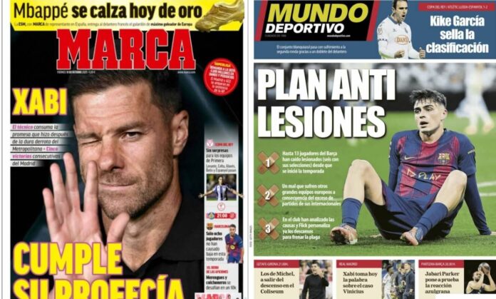 Portadas Deportivas Viernes 31/10/2025 Portadas Deportivas Viernes 31/10/2025
