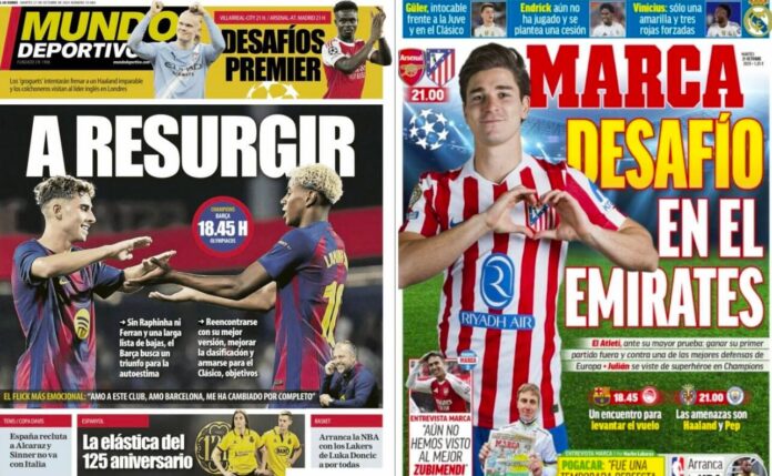 Portadas Deportivas Martes 21/10/2025