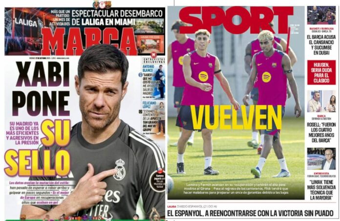 Portadas Deportivas Viernes 17/10/2025 Portadas Deportivas Viernes 17/10/2025
