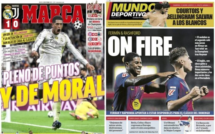 Portadas Deportivas Jueves 23/10/2025