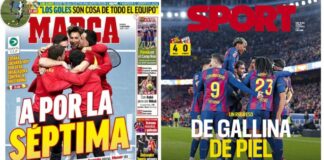Portadas Deportivas Domingo 23/11/2025 | Marca, As, Sport, Mundo Deportivo Portadas Deportivas Domingo 23/11/2025