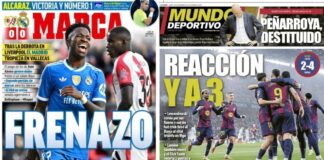 Portadas Deportivas Lunes 10/11/2025 | Marca, As, Sport, Mundo Deportivo Portadas Deportivas Lunes 10/11/2025