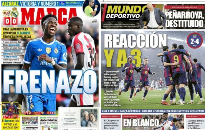 Portadas Deportivas Lunes 10/11/2025 Portadas Deportivas Lunes 10/11/2025
