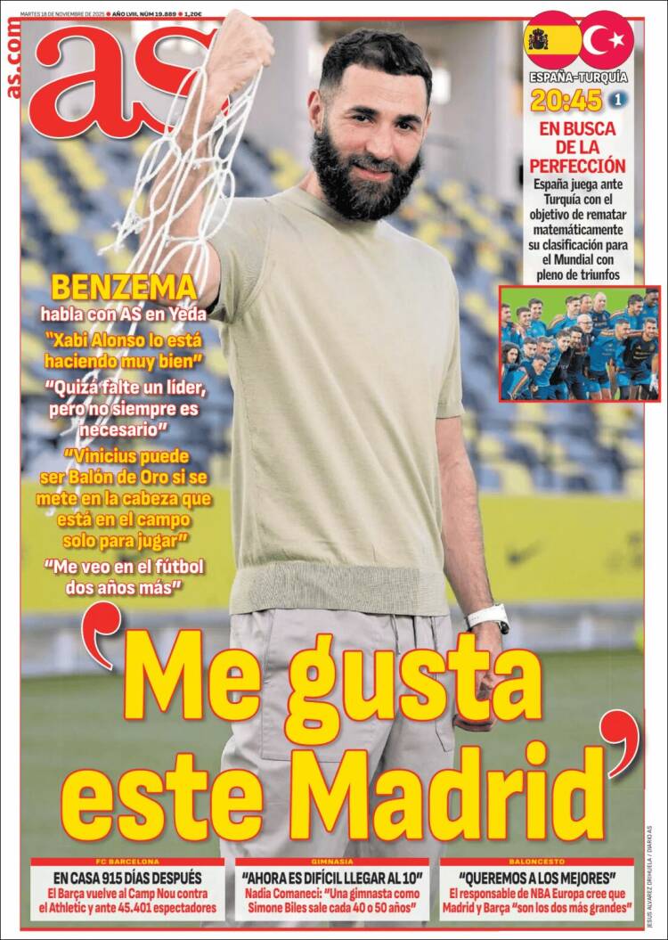 Portadas Deportivas Martes 18/11/2025 Portadas Deportivas Martes 18/11/2025
