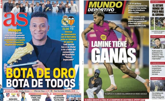 Portadas Deportivas Sábado 1/11/2025 Portadas Deportivas Sábado 1/11/2025