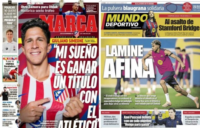 Portadas Deportivas Jueves 20/11/2025 Portadas Deportivas Jueves 20/11/2025