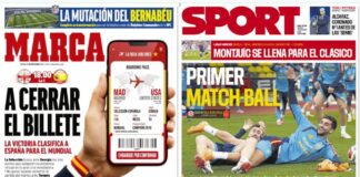 Portadas Deportivas Sábado 15/11/2025 | Marca, As, Sport, Mundo Deportivo Portadas Deportivas Sábado 15/11/2025