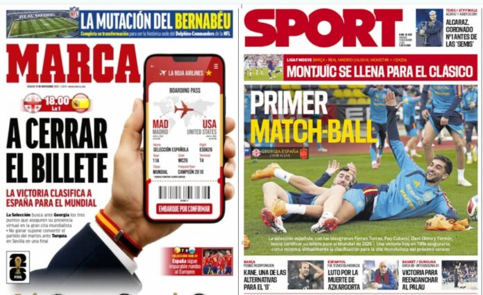 Portadas Deportivas Sábado 15/11/2025 Portadas Deportivas Sábado 15/11/2025