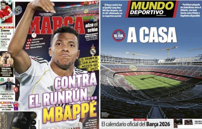 Portadas Deportivas Sábado 22/11/2025 Portadas Deportivas Sábado 22/11/2025