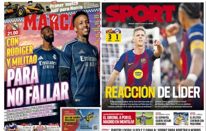 Portadas Deportivas Domingo 30/11/2025 Portadas Deportivas Domingo 30/11/2025