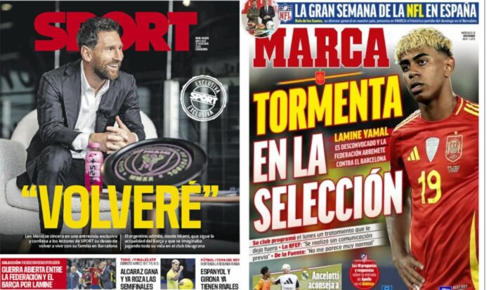 Portadas Deportivas Miércoles 12/11/2025 Portadas Deportivas Miércoles 12/11/2025