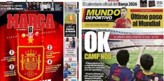 Portadas Deportivas Martes 18/11/2025 | Marca, As, Sport, Mundo Deportivo Portadas Deportivas Martes 18/11/2025
