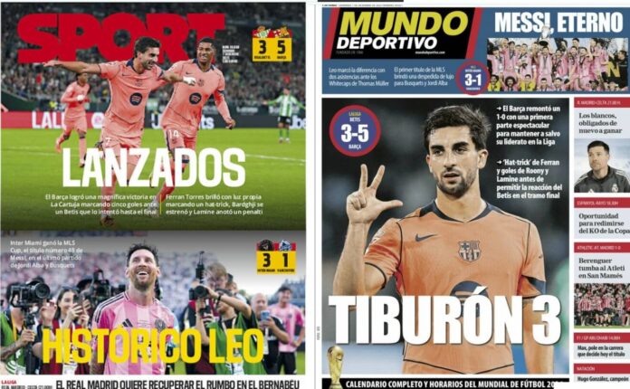 Portadas Deportivas Domingo 7/12/2025