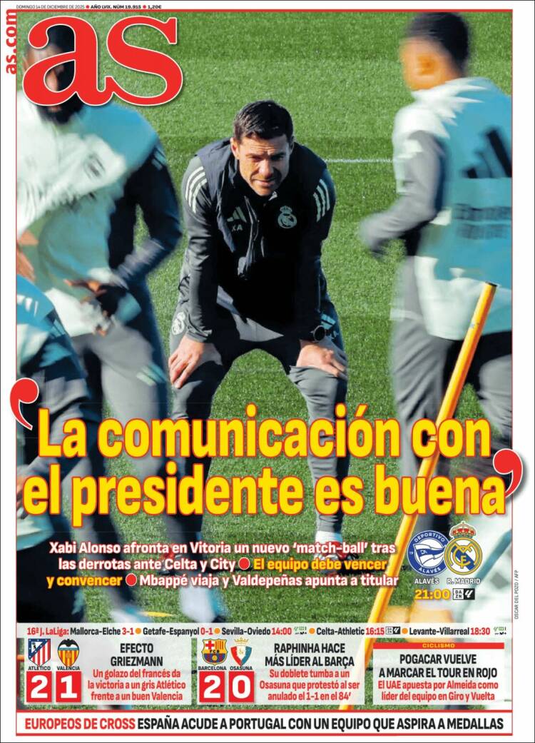 Portadas Deportivas Domingo 14/12/202