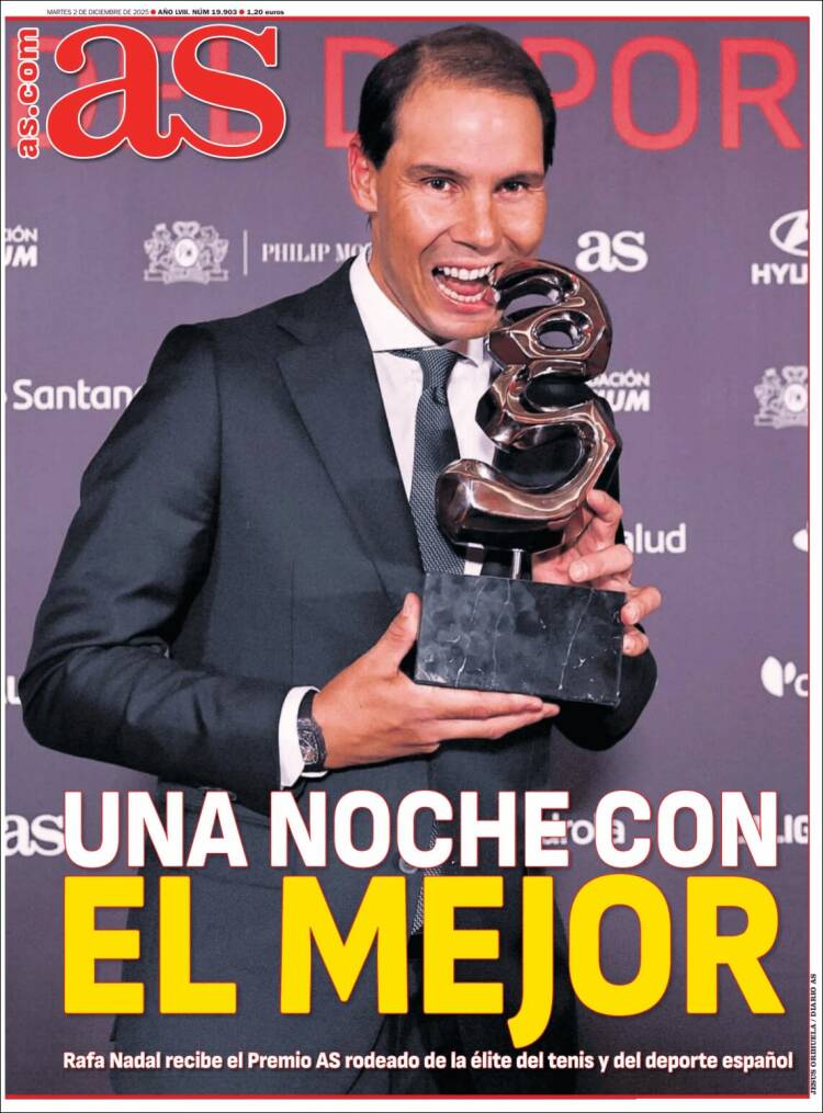 Portadas Deportivas Martes 2/12/2025