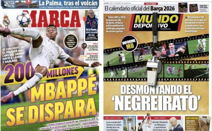 Portadas Deportivas Sábado 27/12/2025 Portadas Deportivas Sábado 27/12/2025