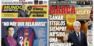 Portadas Deportivas Lunes 29/12/2025 | Marca, As, Sport, Mundo Deportivo Portadas Deportivas Lunes 29/12/2025