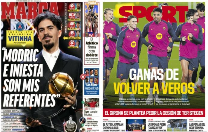 Portadas Deportivas Martes 30/12/2025 Portadas Deportivas Martes 30/12/2025