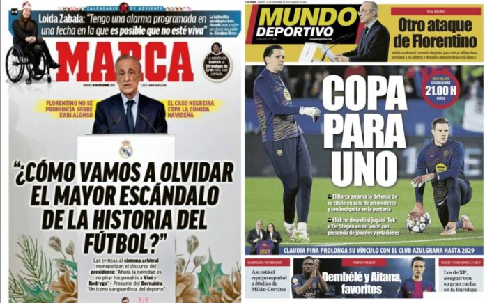 Portadas Deportivas Martes 16/12/2025 Portadas Deportivas Martes 16/12/2025
