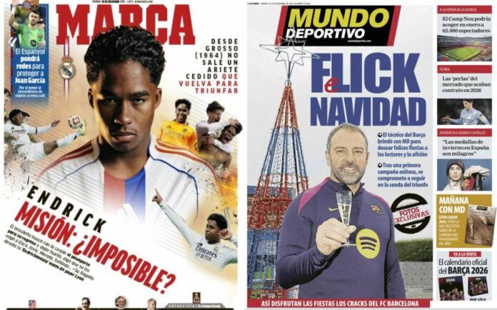 Portadas Deportivas Viernes 26/12/2025 Portadas Deportivas Viernes 26/12/2025