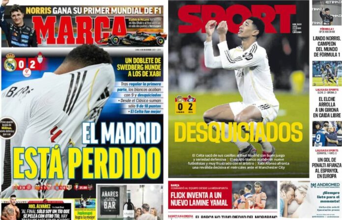 Portadas Deportivas Lunes 8/12/2025 Portadas Deportivas Lunes 8/12/2025