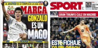 Portadas Deportivas Lunes 5/1/2026 | Marca, As, Sport, Mundo Deportivo Portadas Deportivas Lunes 5/1/2026