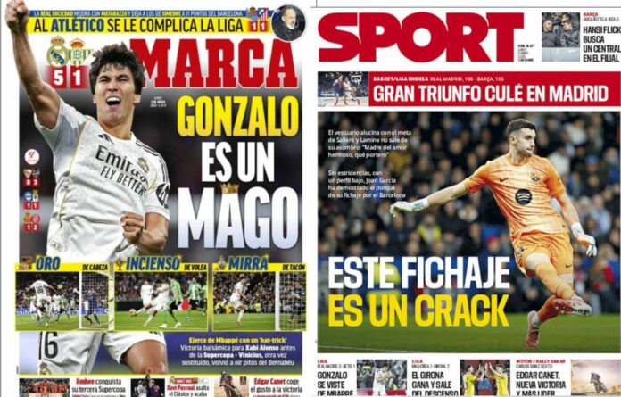 Portadas Deportivas Lunes 5/1/2026 Portadas Deportivas Lunes 5/1/2026