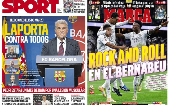 Portadas Deportivas Viernes 23/1/2026 Portadas Deportivas Viernes 23/1/2026