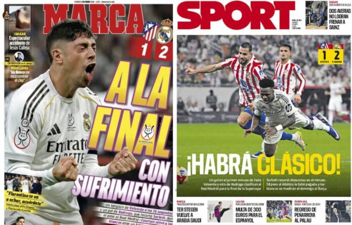 Portadas Deportivas Viernes 9/1/2026