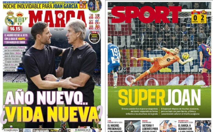 Portadas Deportivas Domingo 4/1/2026
