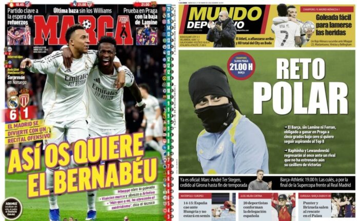 Portadas Deportivas Miércoles 21/1/2026 Portadas Deportivas Miércoles 21/1/2026