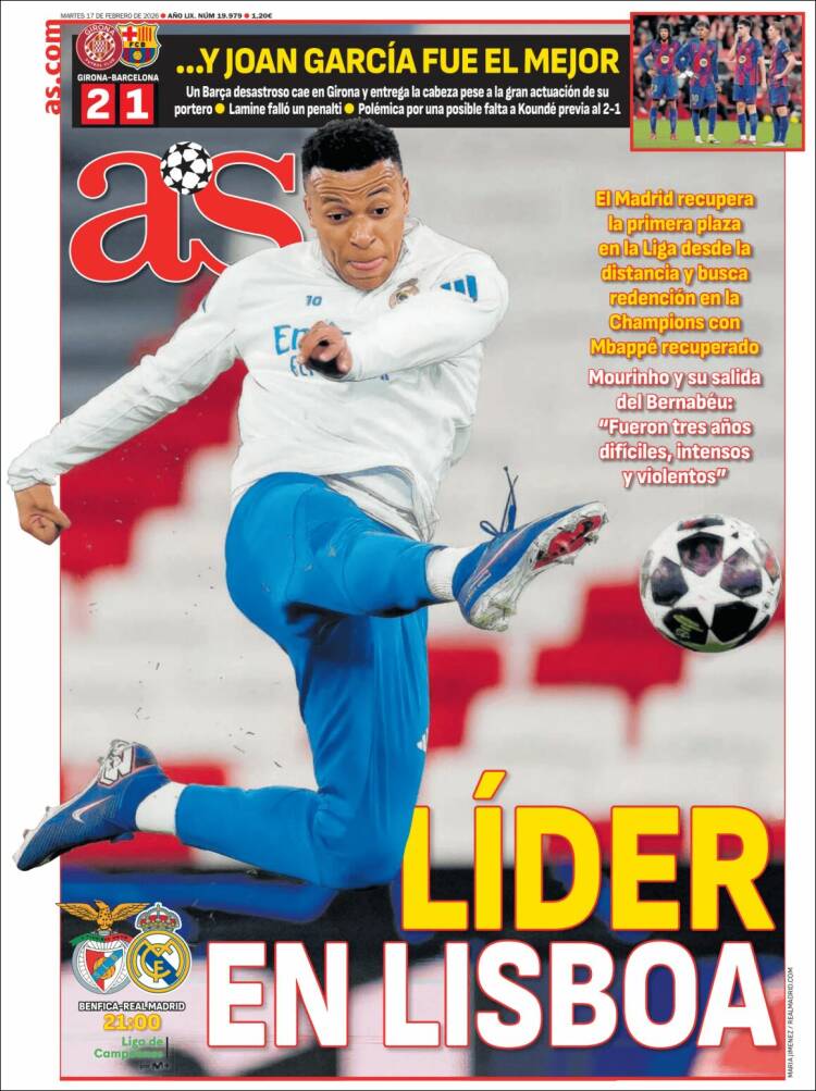 Portadas Deportivas Martes 17/2/2026