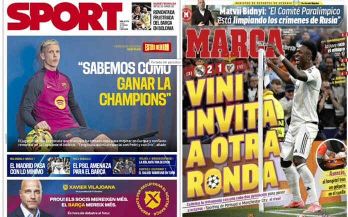Portadas Deportivas Jueves 26/2/2026