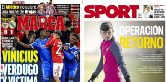 Portadas Deportivas Miércoles 18/2/2026 | Marca, As, Sport, Mundo Deportivo Portadas Deportivas Miércoles 18/2/2026