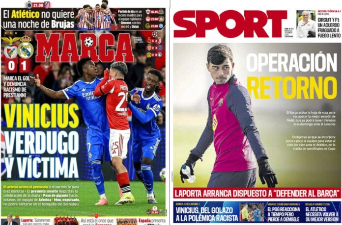 Portadas Deportivas Miércoles 18/2/2026 Portadas Deportivas Miércoles 18/2/2026