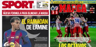 Portadas Deportivas Viernes 19/2/2026 | Marca, As, Sport, Mundo Deportivo Portadas Deportivas Viernes 19/2/2026