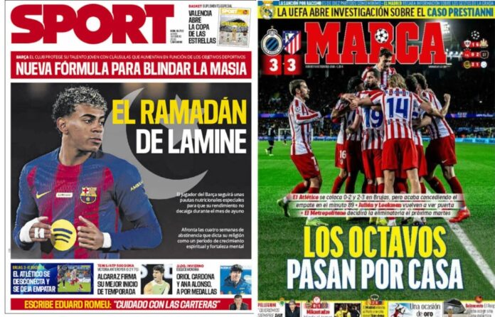 Portadas Deportivas Viernes 19/2/2026 Portadas Deportivas Viernes 19/2/2026