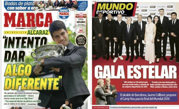 Portadas Deportivas Martes 3/2/2026 Portadas Deportivas Martes 3/2/2026